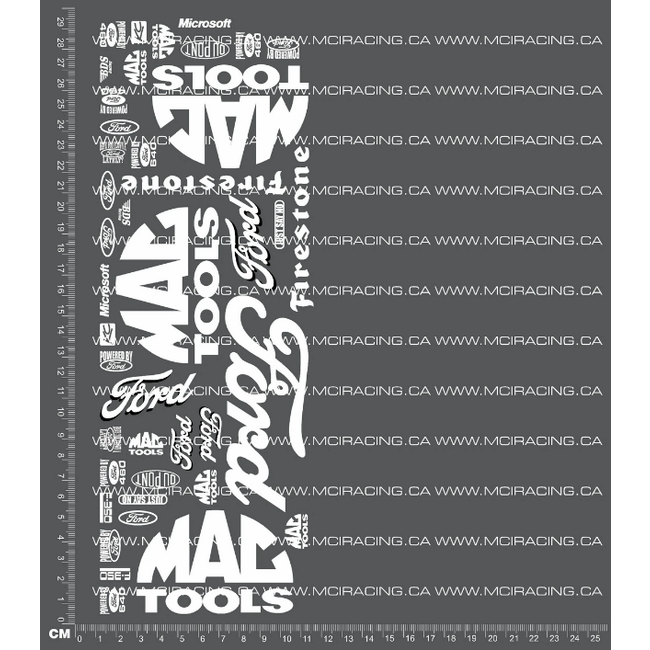 MCI  1/10th MONSTER TRUCK - MAC DECALS FB