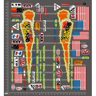 MCI REPRODUCTION DECALS MCI  1/12th TAM - LUNCHBOX ROLLIN DECALS