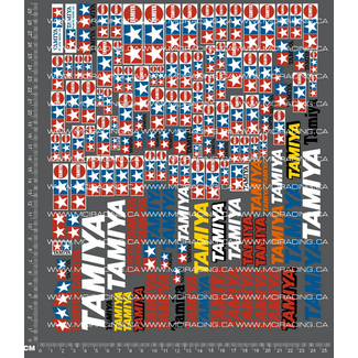 MCI REPRODUCTION DECALS MCI  1/10th REPRODUCTION TAM - FIRST 100 KITS DECALS