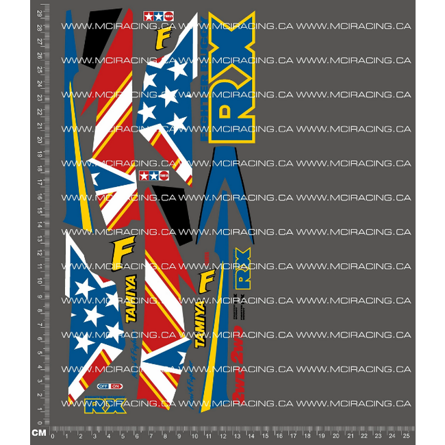 MCI  1/10th REPRODUCTION TAM 58184 - FIGHTER BUGGY DECALS