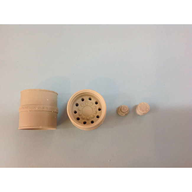 AUSLOWE RIM REAR STANDARD DRIVE DUELS 10 STUD DISC TANDEM AXLE SET 1/24
