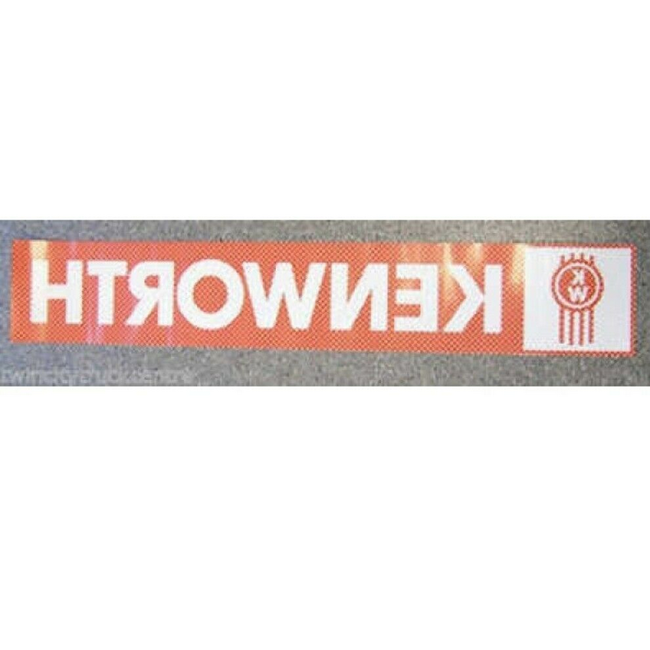 WF Kenworth Red & White Windscreen decal (fitted from the inside for COE/Conv.)