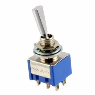 WES COMPONENTS RS FLAT TOG SW DPDT SILV