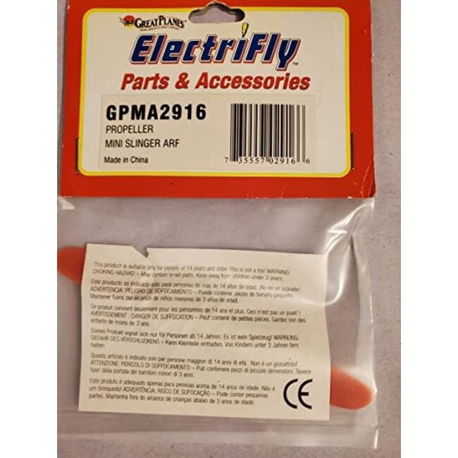 Great Planes GPMA2916 G PROP MINI SLINGER +DELTA ARF