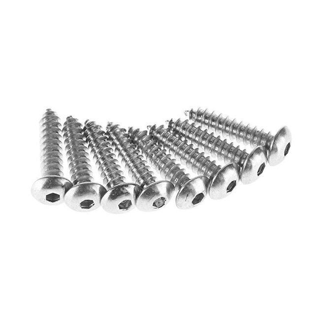 Great Planes GPMQ3140 Button Head Sheet Metal Screws 8x1 (8)