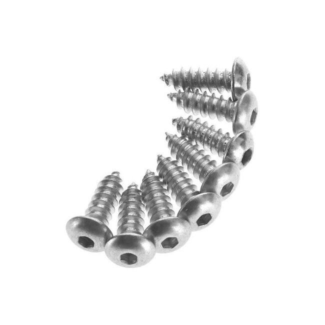 Great Planes GPMQ3136 Button Head Sheet Metal Screws 8x1/2 (8)