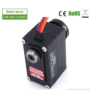 CHINA ELECTRONICS DM-RS1516MD metal gear 15kg digital low profile 360 degree continuous rotation robot servo