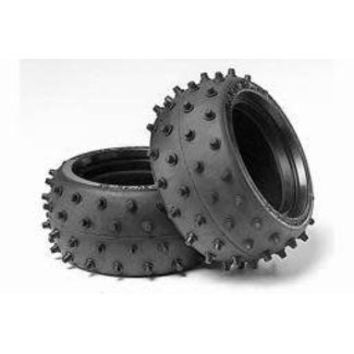 TAMIYA TAMIYA WIDE STUD SPIKE TYRES SUIT SUPER HORNET  MANTA RAY MAD FIGHTER DIRT THRASHER FIGHTER BUGGY