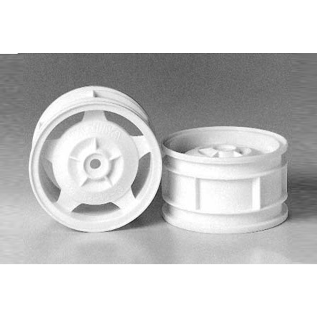TAMIYA STAR DISH RIMS REAR WHITE 2WD