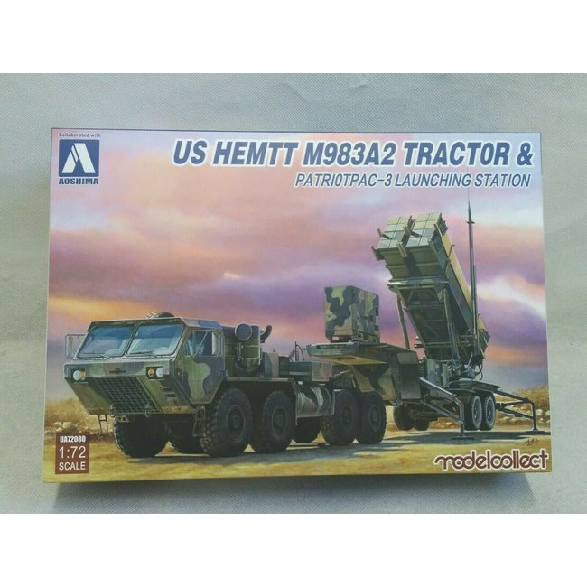 Modelcollect UA72080  1/72US Army HEMTT M983 & Patriot PAC 3 Launch Aircraft Plastic Model UA72080