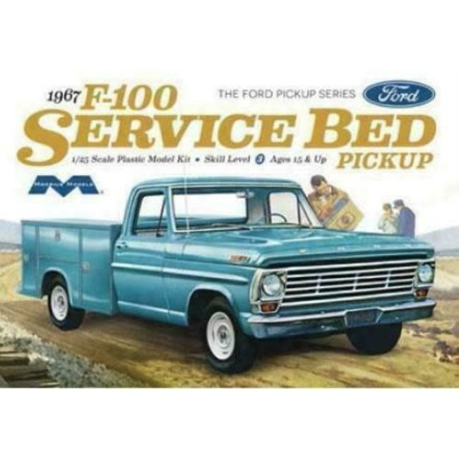 Moebius 1239 1/25 1967 Ford F100 Service Bed Truck Plastic Model Kit