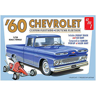 AMT AMT 1063 1960 Chevy Fleetside Pickup with Go Kart 2T 1:25 Scale Model