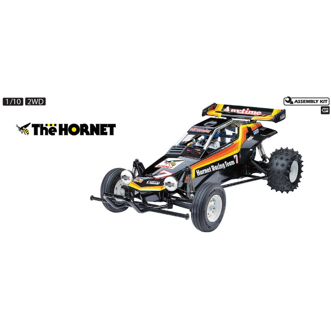 TAMIYA THE HORNET 1/10 KIT ( 2005 ) ESC INCLUDED.  REQUIRES TX, RX, BATTERY CHARGER & PAINT.