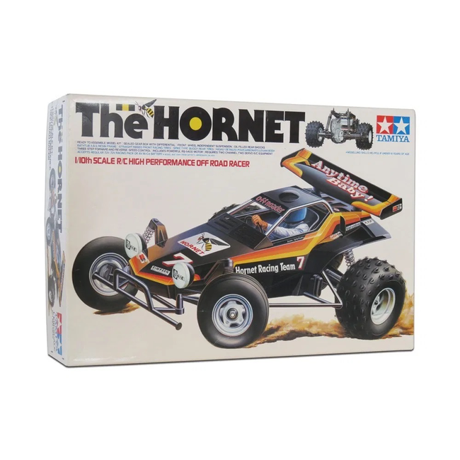 TAMIYA THE HORNET 1/10 KIT ( 2005 ) ESC INCLUDED.  REQUIRES TX, RX, BATTERY CHARGER & PAINT.