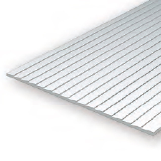 EVERGREEN 4051 1MM THICK 15 X 30CM SIDING SHEETS CLAPBOARD .050