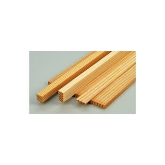 Spruce 5 mm x 5 mm x 1000mm HARDWOOD