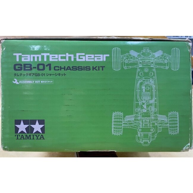 TAMTECH-GEAR GB-01  CHASSIS  ( SUPPLIED WITH GOLD FOX WHEELS OR WHITE HORNET / FROG WHEELS ) REQUIRES TX RX SPEED CONTROLLER BATTERY & CHARGER
