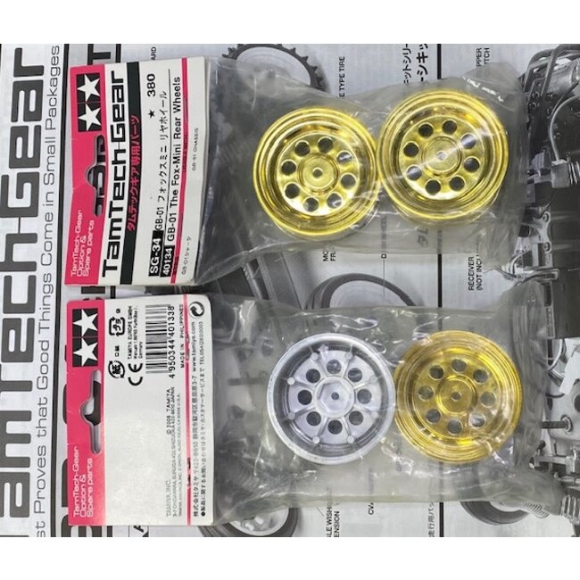 TAMTECH-GEAR GB-01  CHASSIS  ( SUPPLIED WITH GOLD FOX WHEELS OR WHITE HORNET / FROG WHEELS ) REQUIRES TX RX SPEED CONTROLLER BATTERY & CHARGER