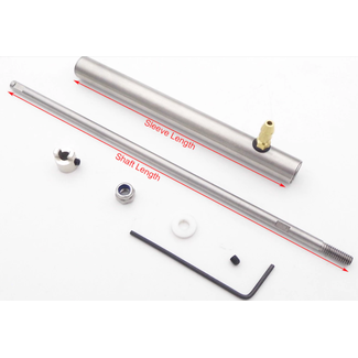 ACE RADIO CONTROLLED MODELS ACE 300mm x 4mm BOAT DRIVE SHAFT : SLEEVE=250mm SHAFT 300mm LONG WITH DOG DRIVE