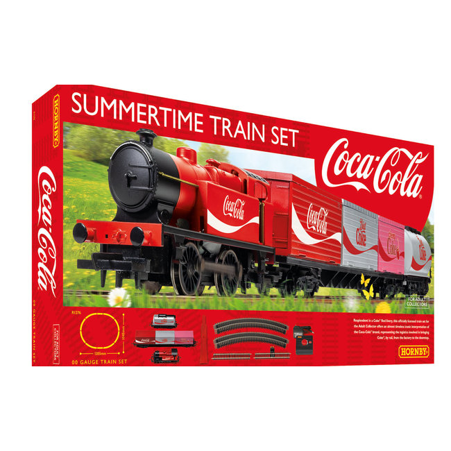 Hornby R1276 Summertime Coca-Cola Train Set OO Gauge  ( disc when sold out )