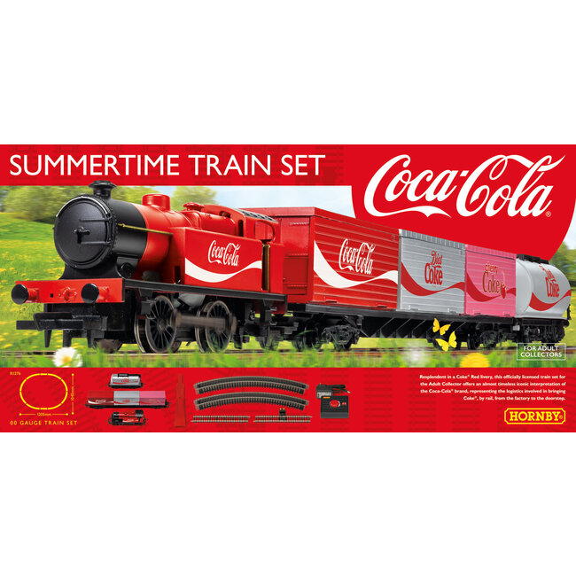 Hornby R1276 Summertime Coca-Cola Train Set OO Gauge  ( disc when sold out )