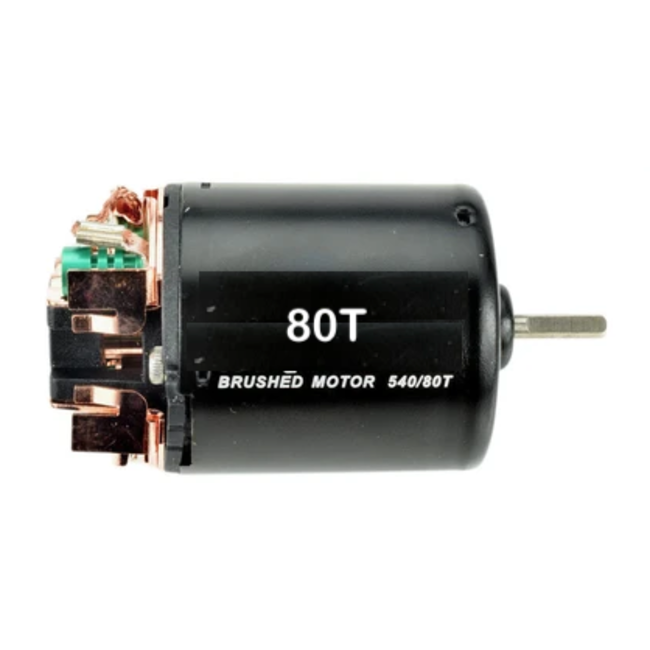 HOBBY DETAILS RS540 MOTOR 80 TURN  TRUCK OR CRAWLER  USE ( Please note  wires are soldered to motor  )