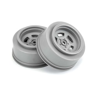 PROLINE PROLINE 1/10 Slot Mag Drag Spec Rear 2.2"/3.0" 12mm Drag Wheels (2) Gray