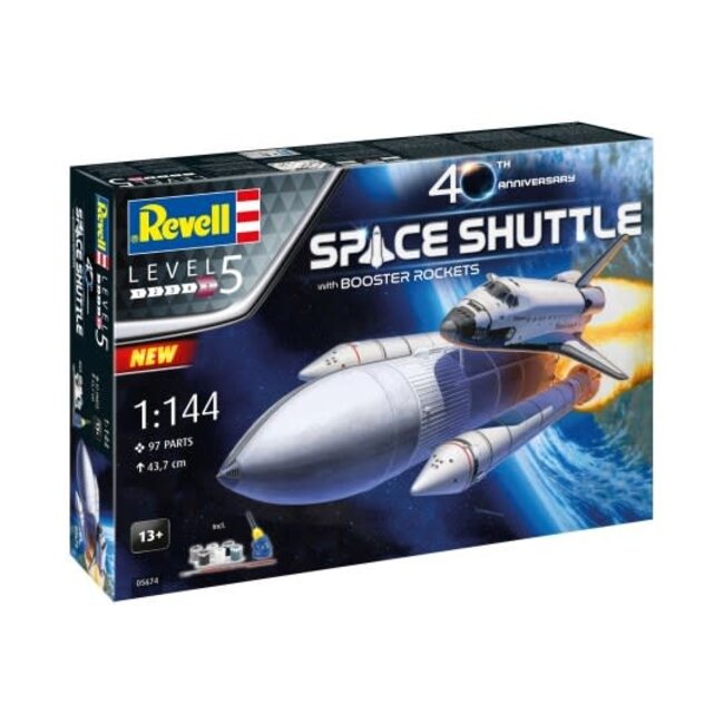 REVELL  Gift Set Space Shuttle& Booster Rockets, 40th.  1/144