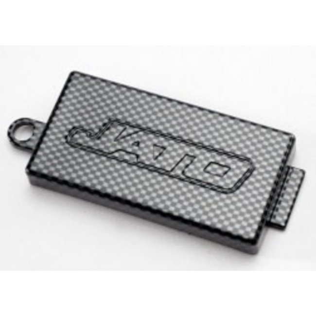 TRAXXAS Receiver cover (chassis top plate), Exo-Carbon finish (Jato®)