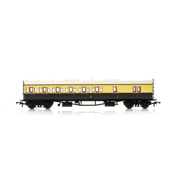 HORNBY R4876A GWR, Collett 57' Bow Ended D98 Six Compartment Brake Third (Left Hand), 5503 - Era 3 HO OO