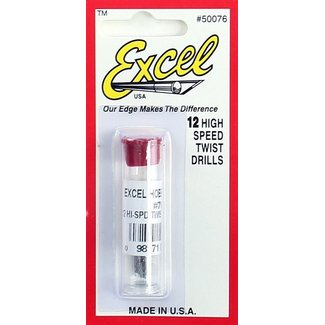EXCEL EXCEL # 76 HIGH SPEED TWIST DRILL BITS (12PK)