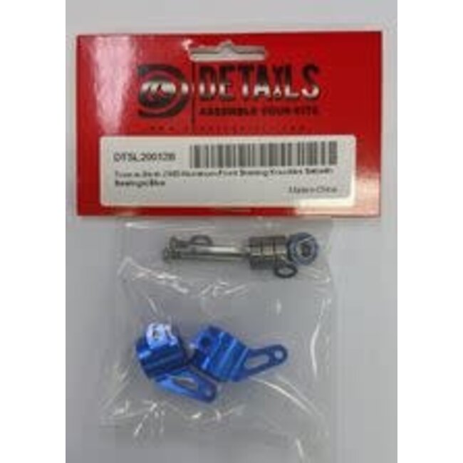 HOBBY DETAILS TRAXXAS SLASH 2WD ALU FRONT STEERING KNUCKLES WITH BEARINGS BLUE