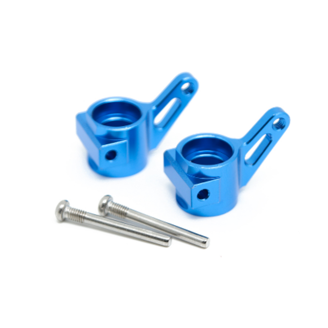 HOBBY DETAILS TRAXXAS SLASH 2WD ALU FRONT STEERING KNUCKLES BLUE