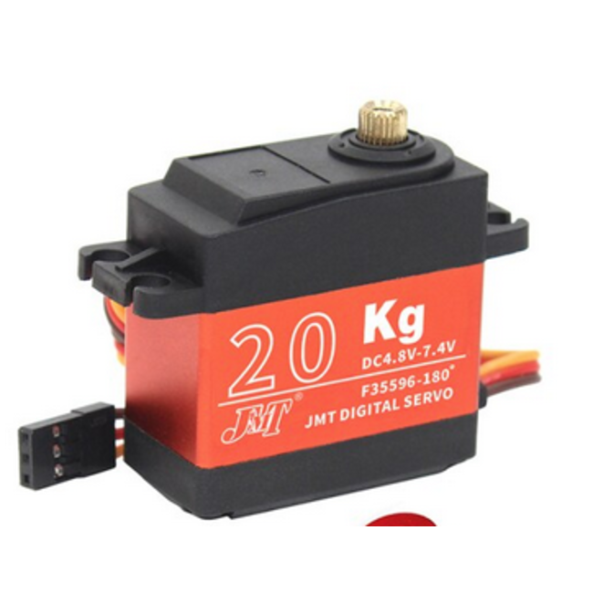 JX 20Kgs Digital RC Servo High voltage 6-7.4v  0.39-0.33 sec/360 deg