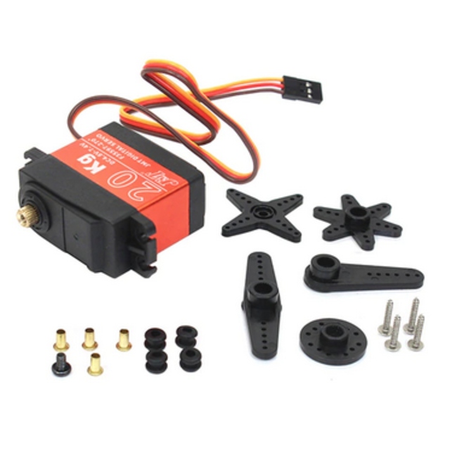 JX 20Kgs Digital RC Servo High voltage 6-7.4v  0.39-0.33 sec/360 deg