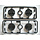 Tamiya F Parts Set Black cam locks  For Avante Egress #19005276 58072