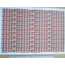 ACE N gauge (1:160 scale) RUSTY TIN SHEET ON PAPER l - A4 sheet (297 x 210 mm)