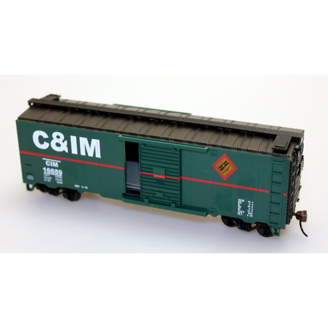 40' Box Car - C&IM (HO Scale) Rolling stock features:  plastic wheels body mounted E-Z Mate couplers