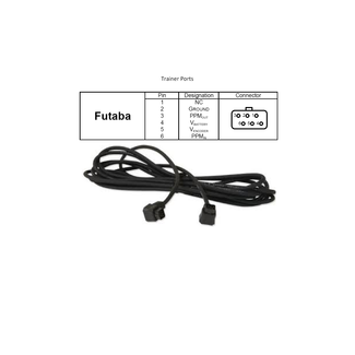 FUTABA FUTABA TYPE TRAINER CABLE NEW STYLE SQUARE TO SQUARE