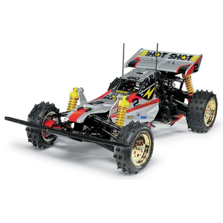 TAMIYA TAMIYA SUPER HOTSHOT 1/10 RE-RELEASE KIT  NO ESC INCLUDED  REQUIRES TX, RX, ESC, BATTERY CHARGER & PAINT. HOTSHOT