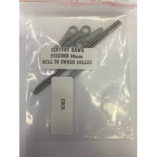 CENTURY HELI CENTURY PUSHRODS STD 80mm 1 pair BELL TO SWASH COLECTIVE