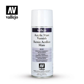 VALLEJO Vallejo Varnishes Acrylic Matt Varnish 28.531 400ml Spray Can