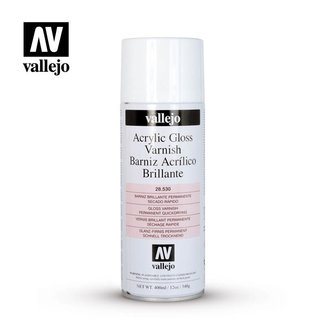 VALLEJO Vallejo Aerosol Gloss Varnish 400ml Hobby Spray Paint [28530]