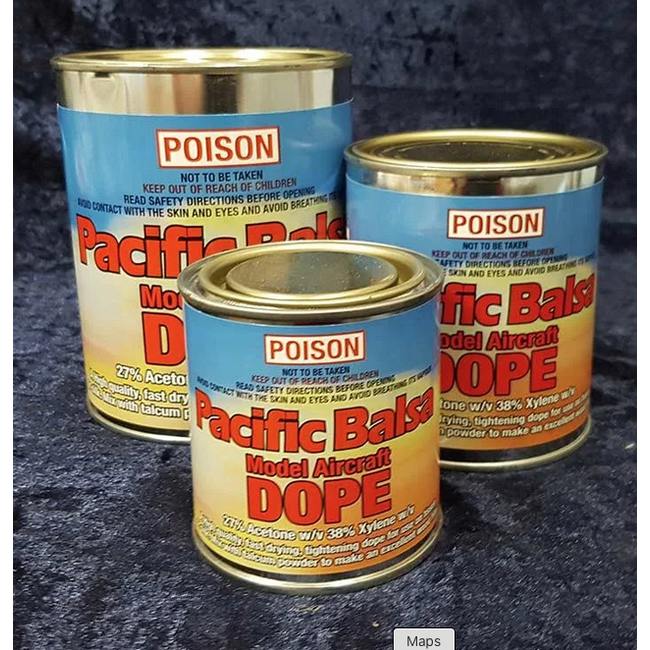 MODEL AIRCRAFT  DOPE 500ml  27% ACETONE  38% XYLENE W/V