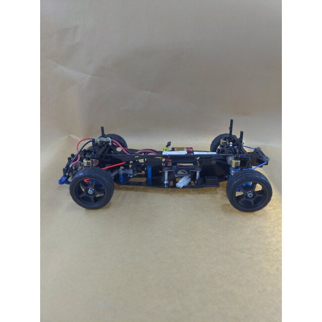 TAMIYA TA03F-S TRF WITH GPM UPGRADES, ACOMS AS-16 SERVO, DYNA RUN MOTOR USED, CHASSIS BRAND NEW NEVER RUN