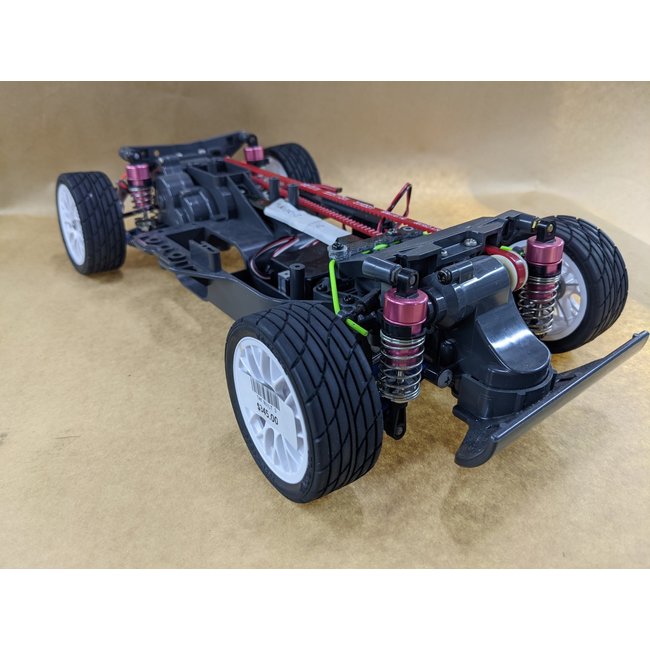 TAMIYA TA03RS TUB CHASSIS AMRID BELT METAL GPM ARMS METAL REAR HUBS DYNA RUN MOTOR METAL SERVO MOUNTS CRACKED FRONT UPRIGHTS NEAR SWAYBAR