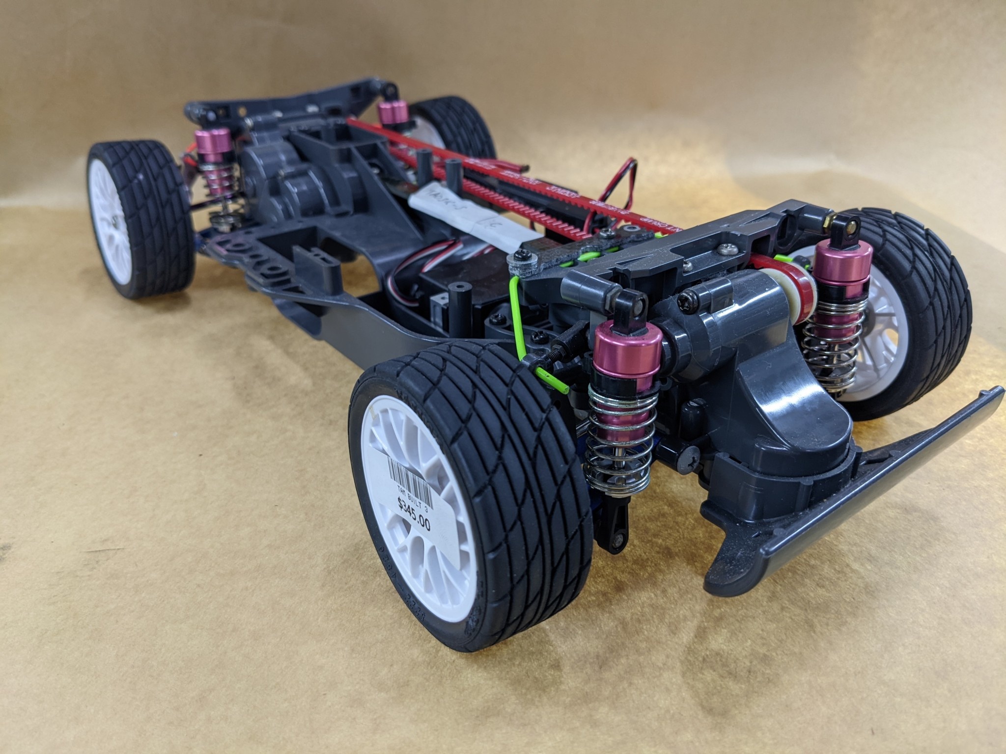 TAMIYA TA03RS TUB CHASSIS AMRID BELT METAL GPM ARMS METAL REAR HUBS