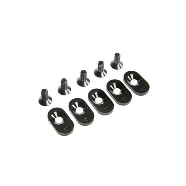 Losi Engine Mount Insert and Screws, Black, 20T, 5ive-T 2.0