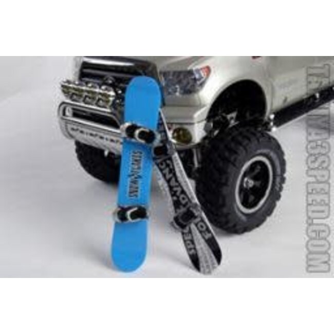 TAMIYA TUNDRA HIGH-LIFT SCALE 4 X 4 PICKUP TRUCK 2 SNOWBOARDS INCLUDED 1/10 KIT NO ESC INCLUDED REQUIRES TX, RX, ESC, BATTERY CHARGER & PAINT.