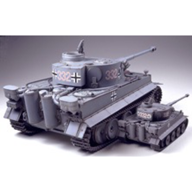 TAMIYA TIGER I EARLY R/C TANK KIT WITH FULL OPTION KIT